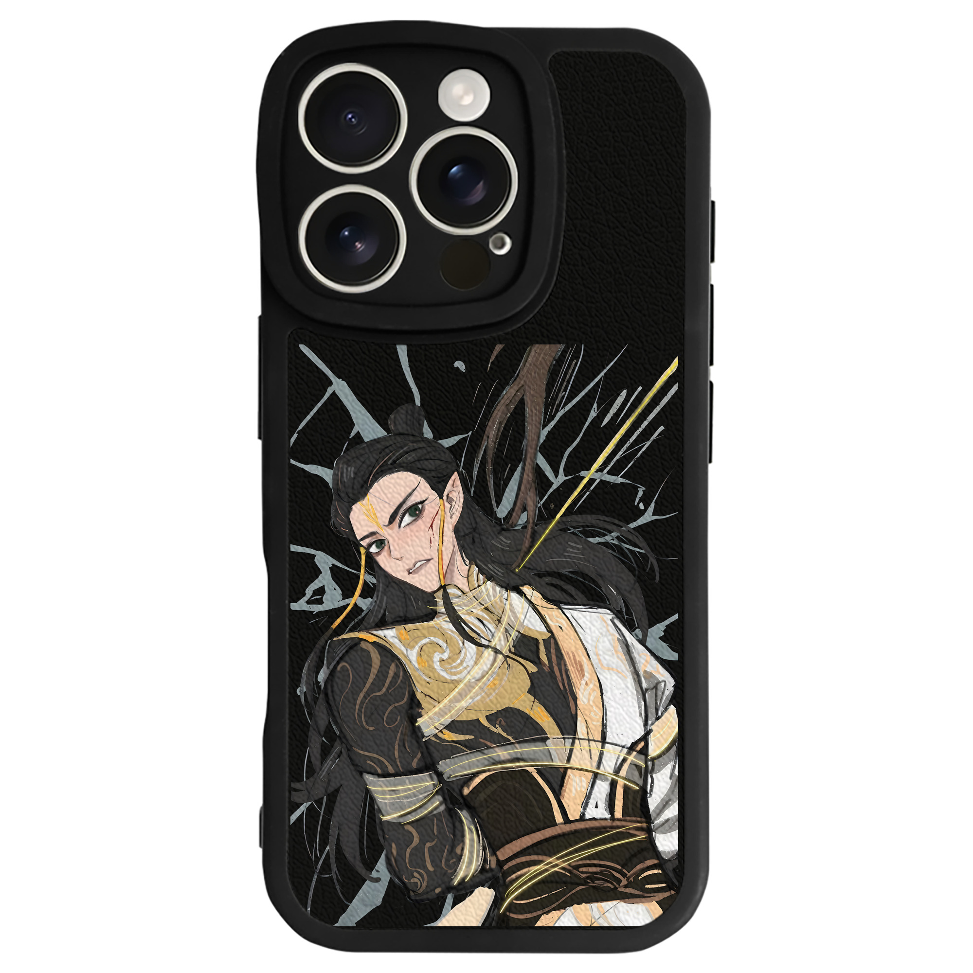 （画像用） Ne Zha 2 ナタ 魔童の大暴れ 【iPhone 16シリーズ対応】シリコンスマホケース（レザー調） 材質：シリコン